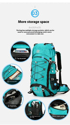Exclusive 60 Liters Large Capacity Backpack — Orange — Size 60L — Alternate View 16