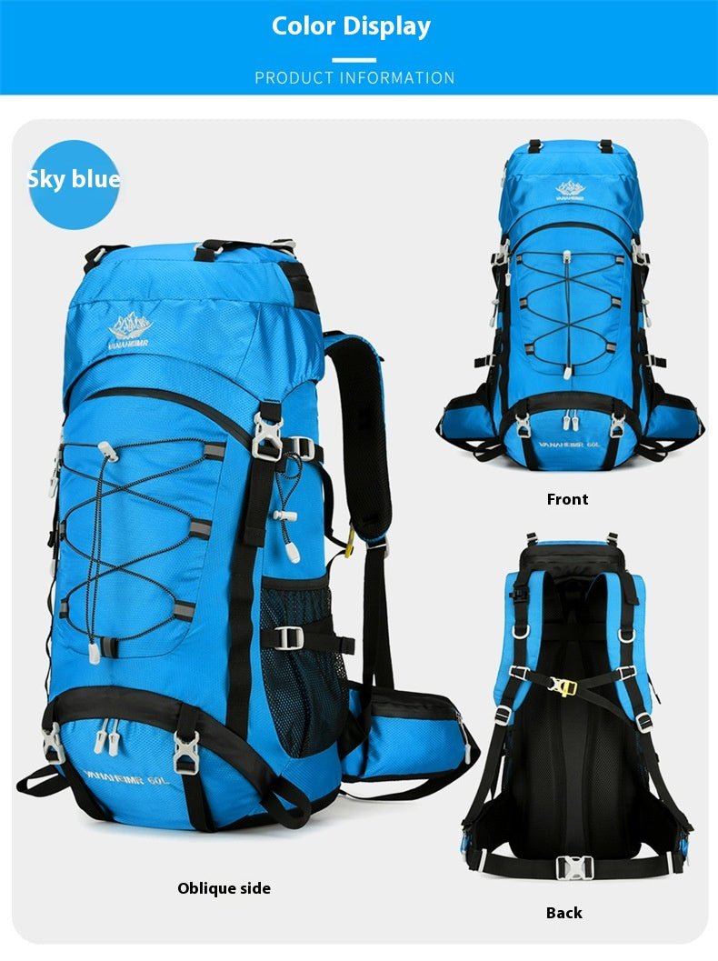 Exclusive 60 Liters Large Capacity Backpack — Orange — Size 60L — Alternate View 15