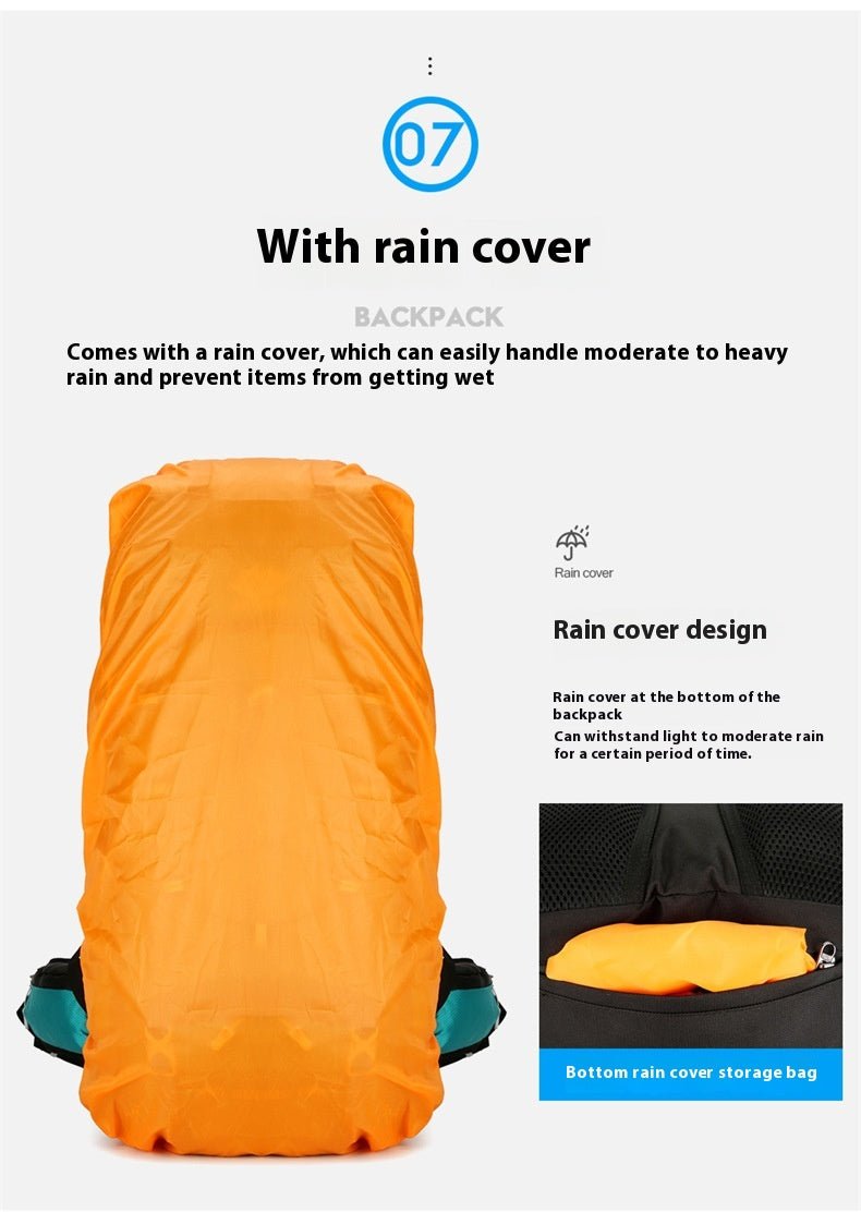 Exclusive 60 Liters Large Capacity Backpack — Orange — Size 60L — Alternate View 12