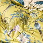 Exclusive 60 long-staple cotton printing four-piece suit — Yellow — Size 220X240cm — Detail View