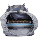 Exclusive 60L large capacity travel backpack — Blue — Back View