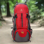 Exclusive 60L large capacity travel backpack — Blue — Front View