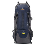 Exclusive 60L large capacity travel backpack — Blue — Top View