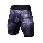Exclusive Men's Compression Gym Set ? Muscle Fit Athletic Shirt, Shorts & Leggings ? Blue ? Size XL ? Width Long ? Alternate View 13