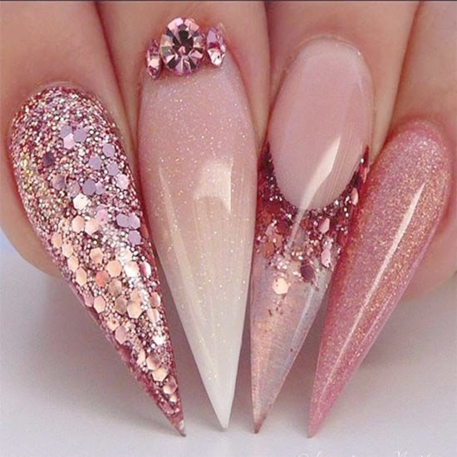 Exclusive 8 Box Mix Glitter Nail Art Powder Flakes Set — 10color — Alternate View 9