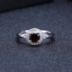 Exclusive 925 Silver Inlaid Pomegranate Ring — Silver — Alternate View 9