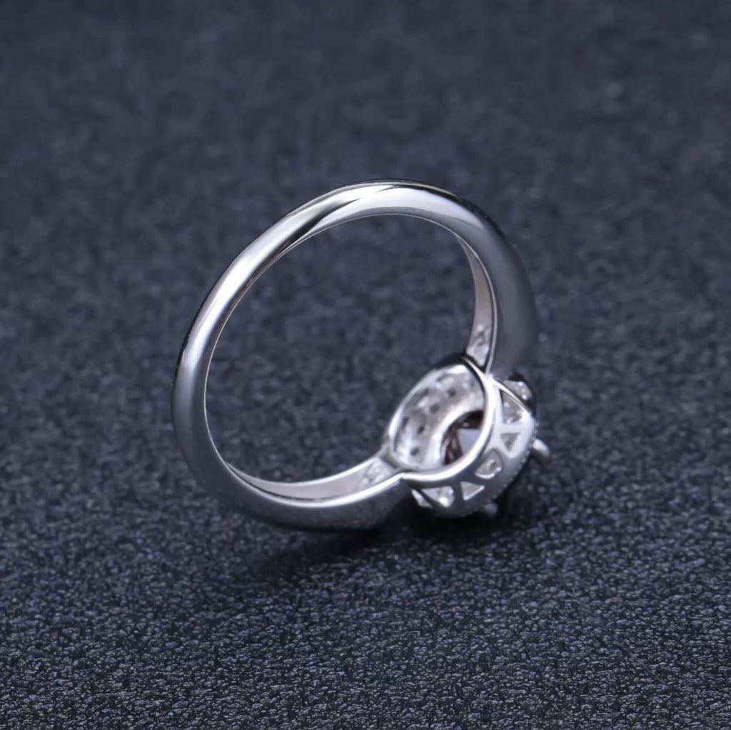 Exclusive 925 Silver Inlaid Pomegranate Ring — Silver — Alternate View 10