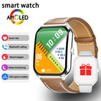 Exclusive New Ultra Thin Smart Watch Men 1.96' AMOLED HD Pixel Display Always Show Time BT Call Reminder Smartwatch Ladies For Android iOS ? Silver mesh belt ? Alternate View 10