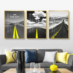 Exclusive Abstract living room painting — 6Style — Size PS — Width 30x40 — Side View