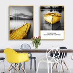 Exclusive Abstract living room painting — 6Style — Size PS — Width 30x40 — Back View