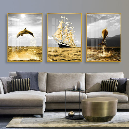 Exclusive Abstract living room painting — 6Style — Size PS — Width 30x40 — Front View