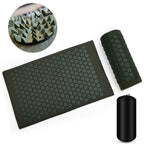 Exclusive Acupuncture Massage Pad Acupuncture Pillow Set — Army Green Three Piece Set — Top View