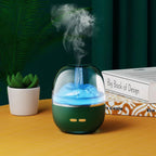 Exclusive Air Humidifier Essential Oil Ultrasonic Aromatherapy Atomizer — Green — Size USB — Back View
