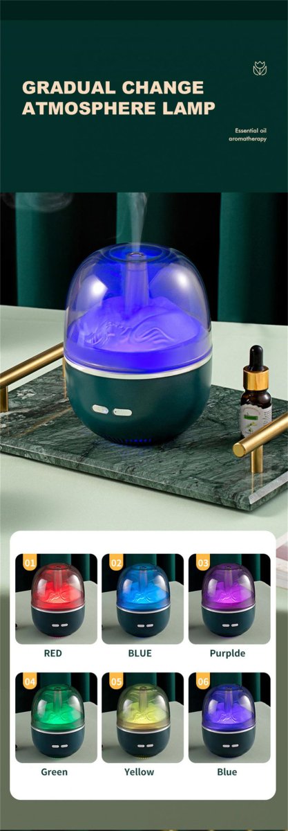 Exclusive Air Humidifier Essential Oil Ultrasonic Aromatherapy Atomizer — Green — Size USB — Alternate View 13