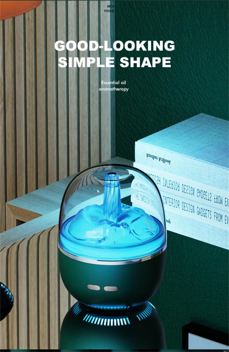 Exclusive Air Humidifier Essential Oil Ultrasonic Aromatherapy Atomizer — Green — Size USB — Alternate View 8