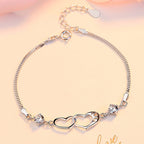 Exclusive Amethyst silver bracelet — Purple — Lifestyle View