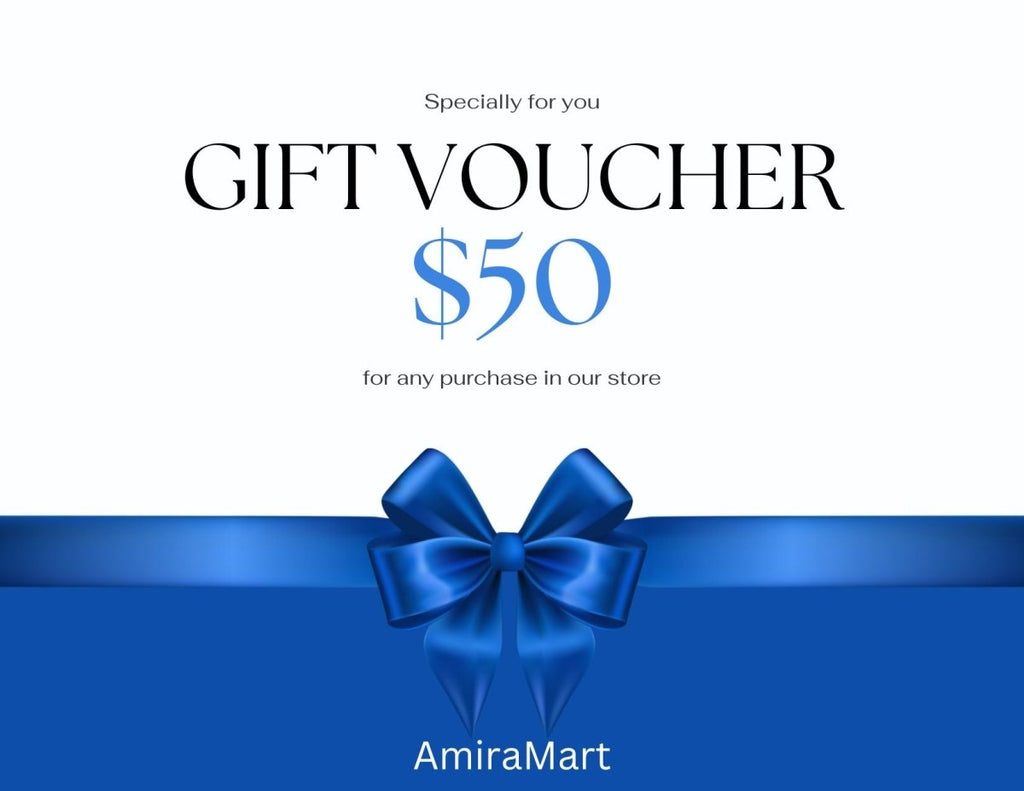 Exclusive AmiraMart Gift Card, the perfect gift! — $10.00 — Back View
