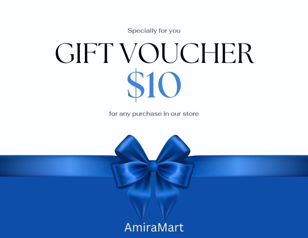 Exclusive AmiraMart Gift Card, the perfect gift! — $10.00 — Front View