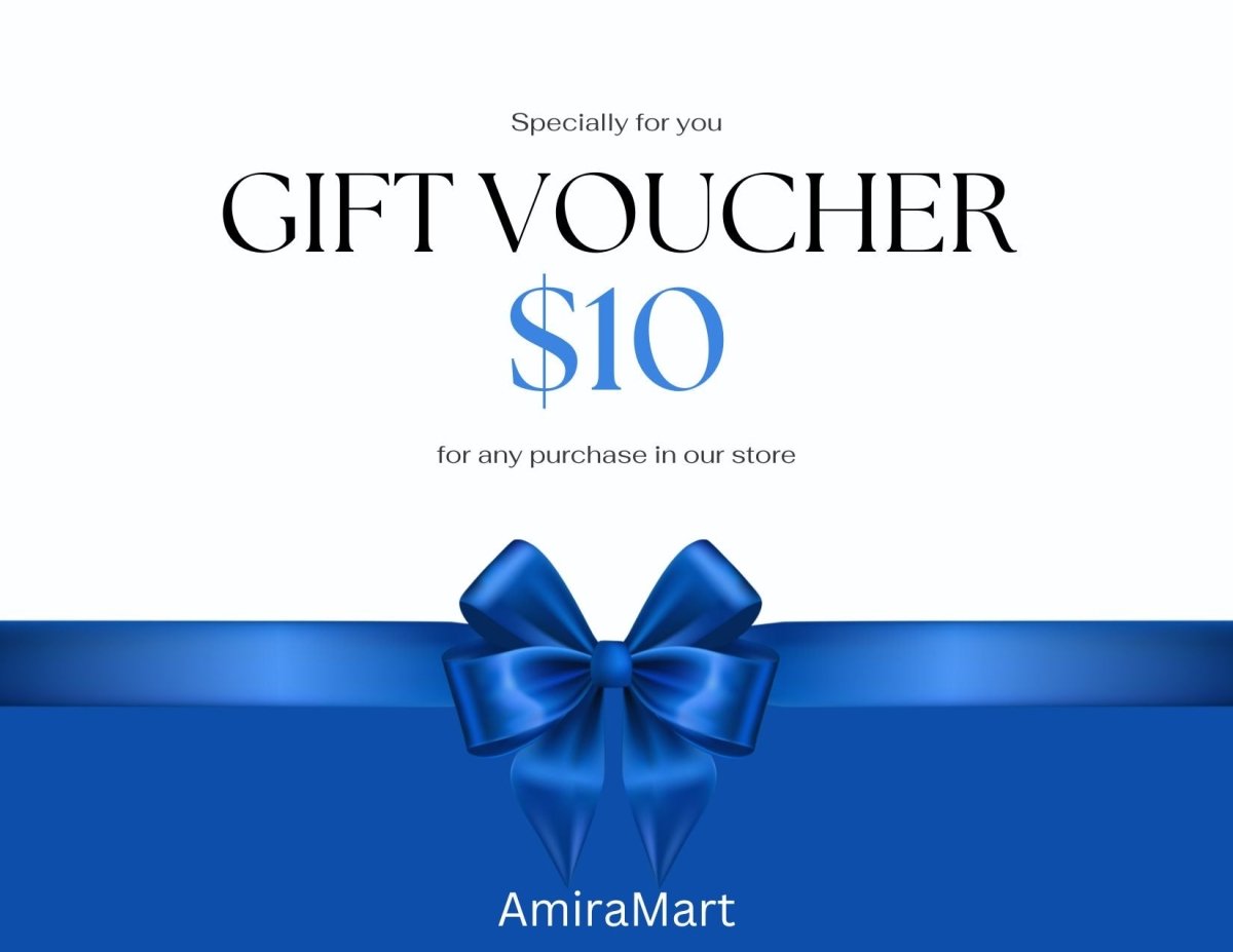 Exclusive AmiraMart Gift Card, the perfect gift! — $10.00 — Front View