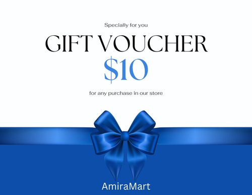 Exclusive AmiraMart Gift Card, the perfect gift! — $10.00 — Front View