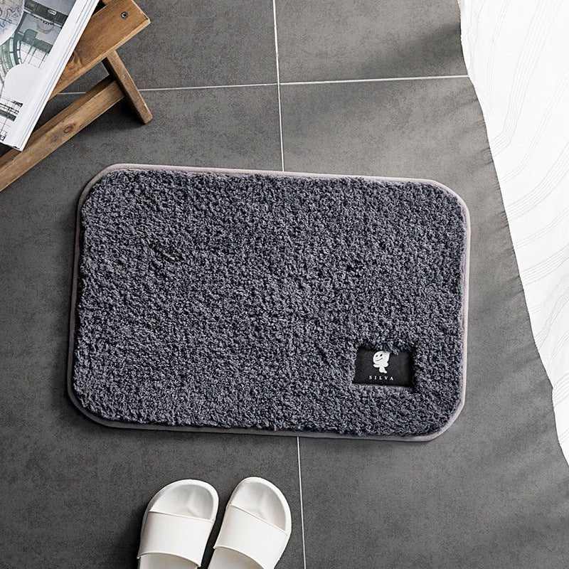 Exclusive Anti-Slip Bathroom Mat | Safe & Stylish — Lava ash — Size 40x60 — Top View