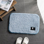 Exclusive Anti-Slip Bathroom Mat | Safe & Stylish — Lava ash — Size 40x60 — Detail View