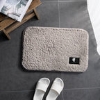 Exclusive Anti-Slip Bathroom Mat | Safe & Stylish — Lava ash — Size 40x60 — Side View