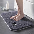 Exclusive Anti-Slip Bathroom Mat | Safe & Stylish — Lava ash — Size 40x60 — Front View