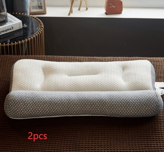 Exclusive Neck Protection Pillow - Soybean Fiber — Grey — Size 40x60cm — Width 1PC — Alternate View 9