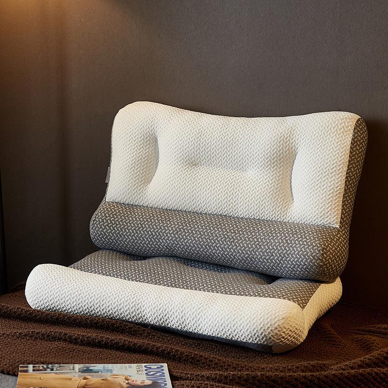 Exclusive Neck Protection Pillow - Soybean Fiber — Grey — Size 40x60cm — Width 1PC — Front View