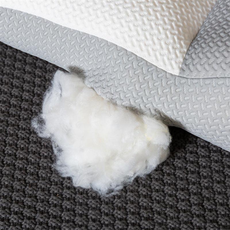 Exclusive Zoned Knit Neck Support Pillow — Grey — Size 1PCS — Top View