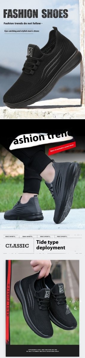 Exclusive Antiskid Breathable Sports Shoes | Comfort & Performance — Black — Size 39 — Alternate View 8