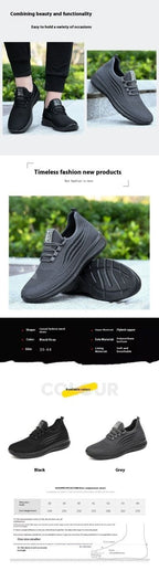 Exclusive Antiskid Breathable Sports Shoes | Comfort & Performance — Black — Size 39 — Alternate View 12