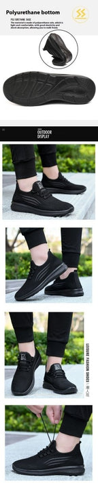 Exclusive Antiskid Breathable Sports Shoes | Comfort & Performance — Black — Size 39 — Alternate View 9