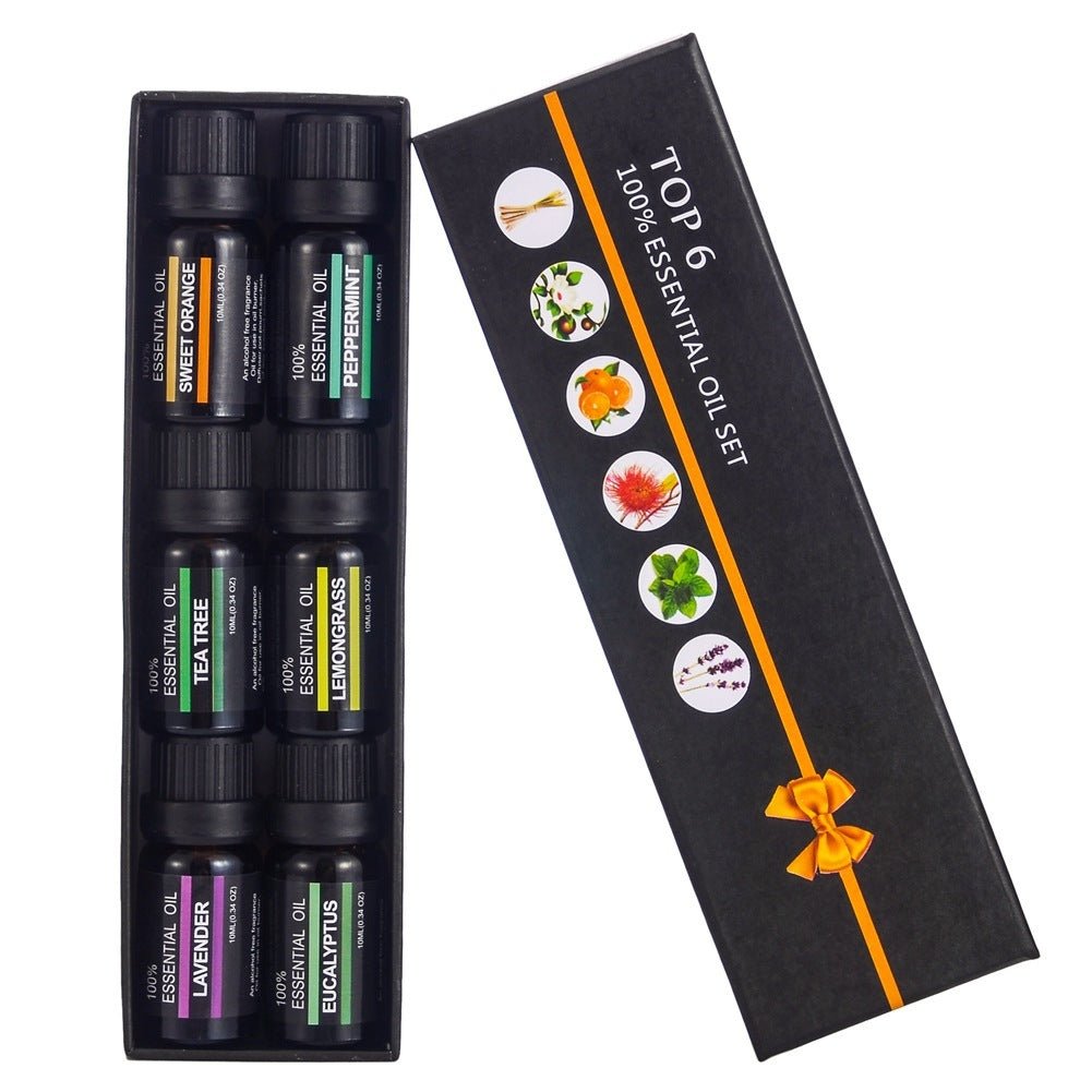 Exclusive Aroma Diffuser Essential Oil Combination — 6 PC — Back View