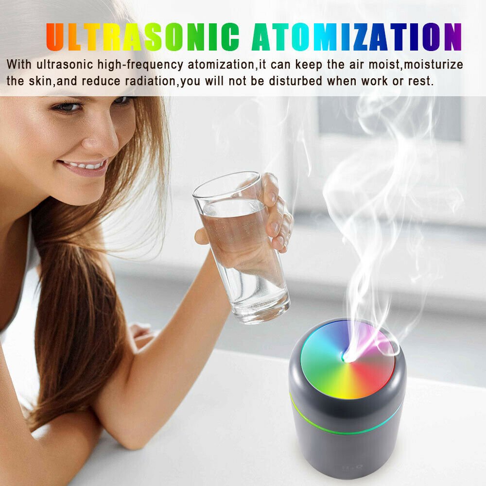 Exclusive Aroma Essential Oil Diffuser — White — Side View
