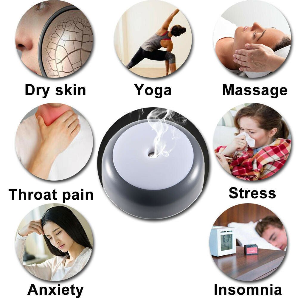 Exclusive Aroma Essential Oil Diffuser — White — Detail View