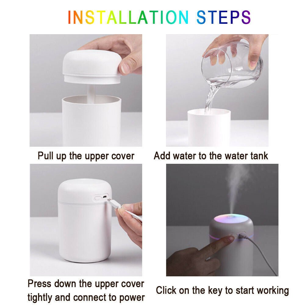 Exclusive Aroma Essential Oil Diffuser — White — Lifestyle View