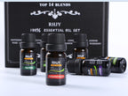 Exclusive Aromatherapy Essential Oil Set — 10ml 14 incense — Back View
