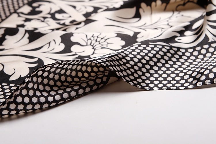 Exclusive Artificial Silk Small Square Towel Style — Red Paper Cut — Size 90x90 — Alternate View 13