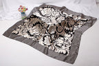 Exclusive Artificial Silk Small Square Towel Style — Red Paper Cut — Size 90x90 — Alternate View 12
