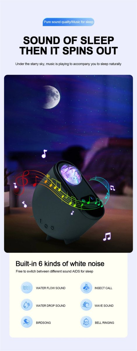 Exclusive Aurora Borealis Starlight Projector — White — Size USB — Alternate View 8