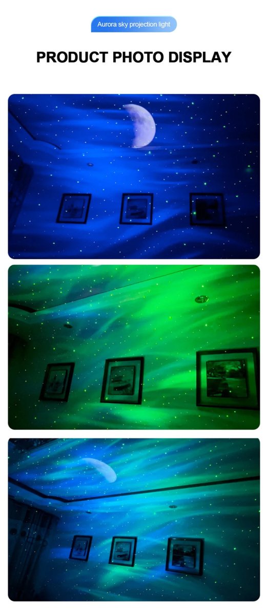 Exclusive Aurora Borealis Starlight Projector — White — Size USB — Alternate View 11