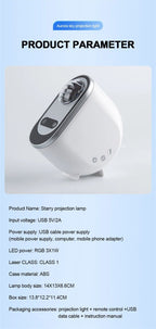 Exclusive Aurora Borealis Starlight Projector — White — Size USB — Alternate View 10