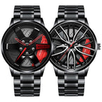 Exclusive Men's Vacuum Plating Wheel Style — One Belt Red — Front View