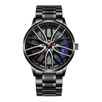 Exclusive Men's Vacuum Plating Wheel Style — One Belt Red — Side View