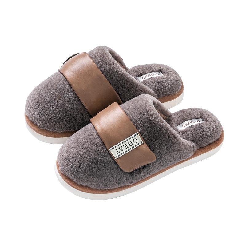 Exclusive Autumn And Winter Indoor Home Slippers — Beige — Size 36or37 — Alternate View 12