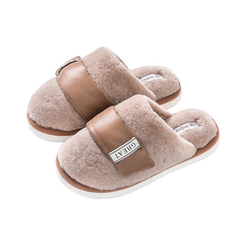 Exclusive Autumn And Winter Indoor Home Slippers — Beige — Size 36or37 — Alternate View 13