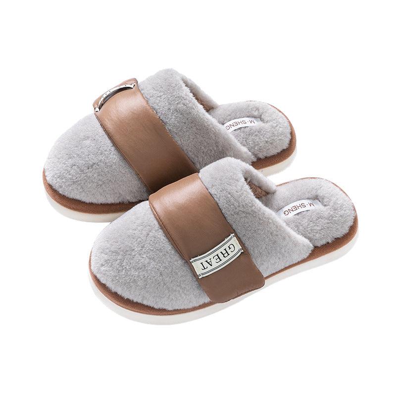 Exclusive Autumn And Winter Indoor Home Slippers — Beige — Size 36or37 — Alternate View 14