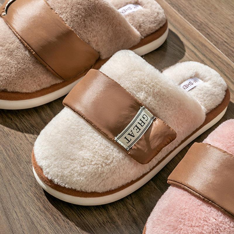 Exclusive Autumn And Winter Indoor Home Slippers — Beige — Size 36or37 — Alternate View 17